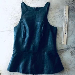 Black leather high neck tank - Express - Size XS